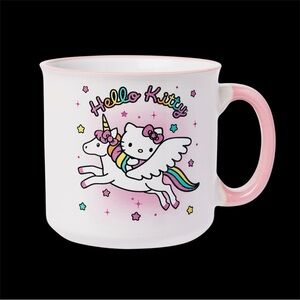 🆕 Hello Kitty and Unicorn Ceramic Camper Mug